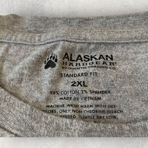 Alaskan Hardgear by Duluth Trading Long Sleeve T-Shirt Men’s Size 2XL Gray - Picture 2 of 5